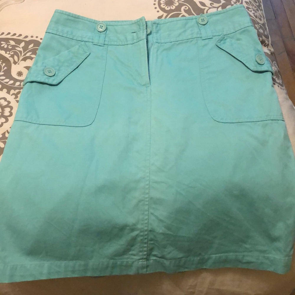 Aqua blue skirt
